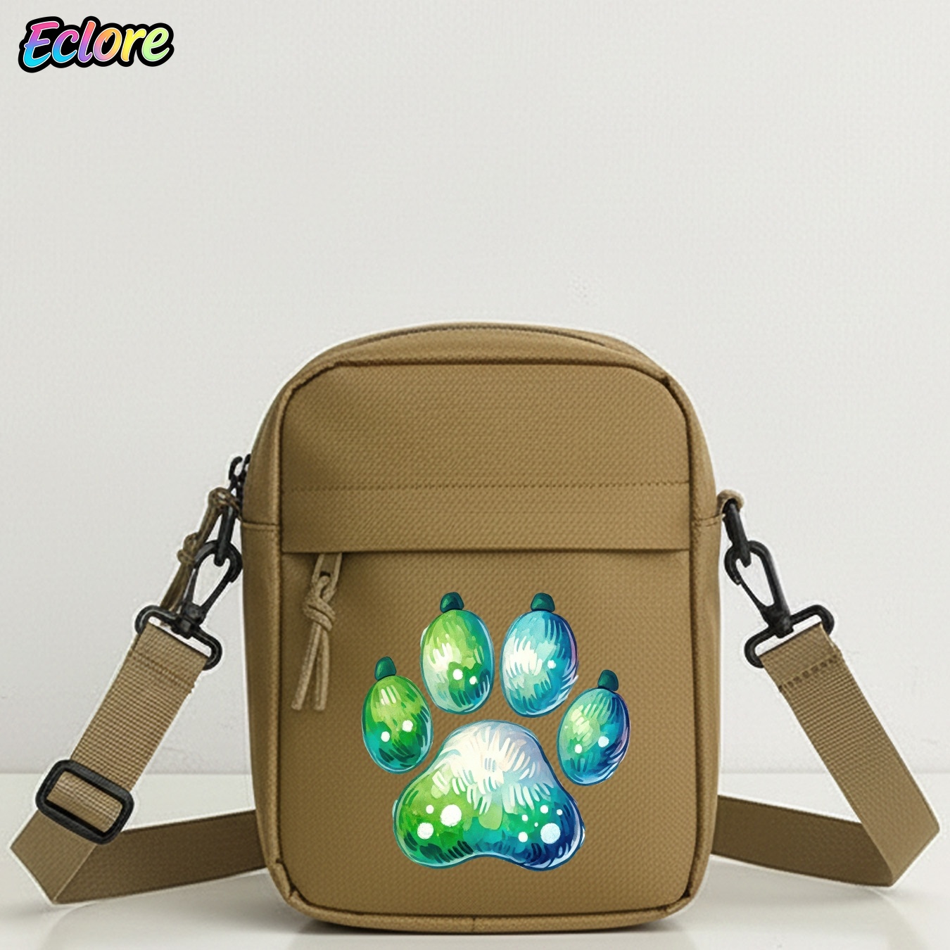 Cycling Commute Bag - حقيبة كتف بتصميم مخلب حيوان مرسوم