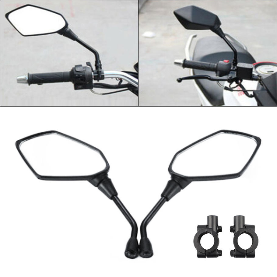 Mirror Handlebar Convex - 2 قطعة دراجة نارية عالمية محدبة