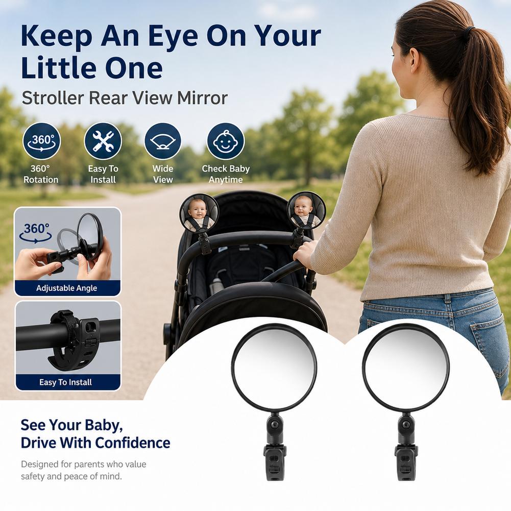 قطعتان من مرآة الدراجة القابلة - مراجعة Mirror Handlebar Convex وسعره