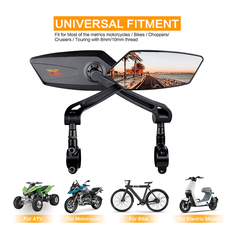 ملحقات مقود الدراجة النارية Mo - مراجعة Mirror Handlebar Convex وسعره