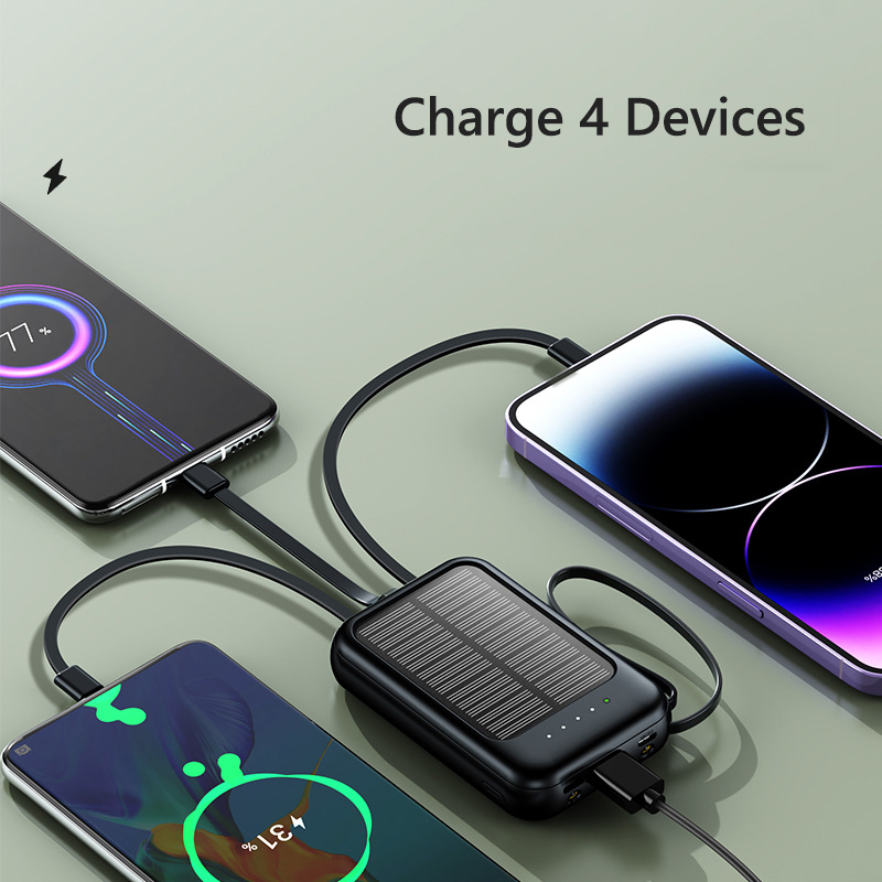 50000mAh بنك الطاقة الشمسية ال - مراجعة Usb Charger Dynamo وسعره