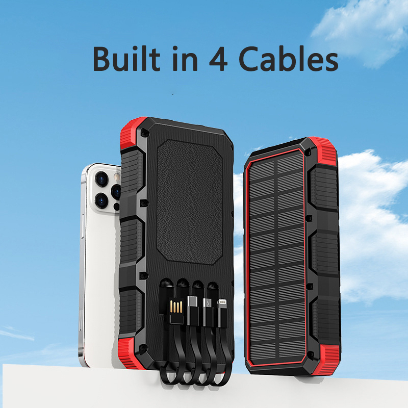 بنك الطاقة الشمسية 36800mAh مع - مراجعة Usb Charger Dynamo وسعره