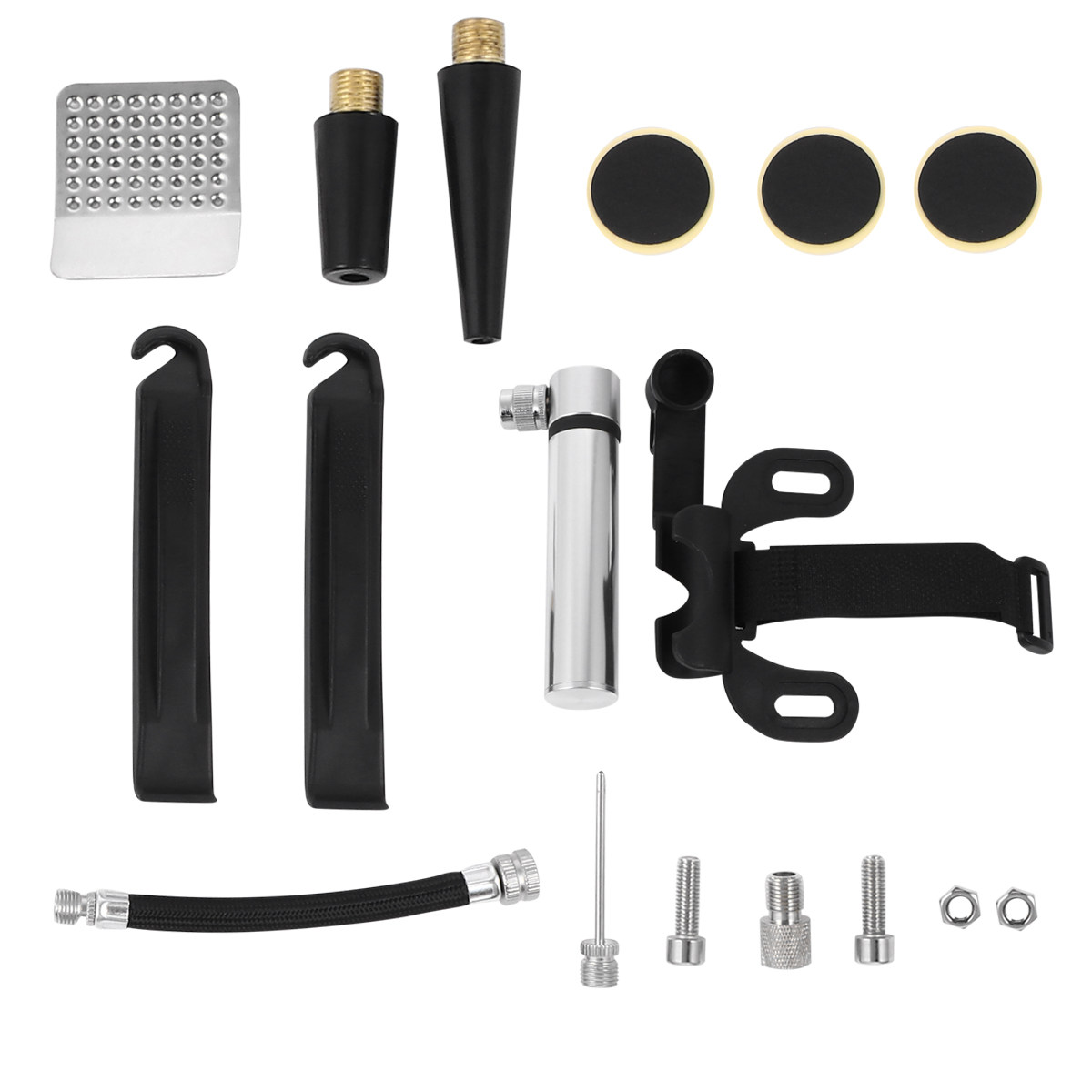 مضخة دراجة وطقم إصلاح الثقوب،  - مراجعة Bike Pump Frame Mount وسعره