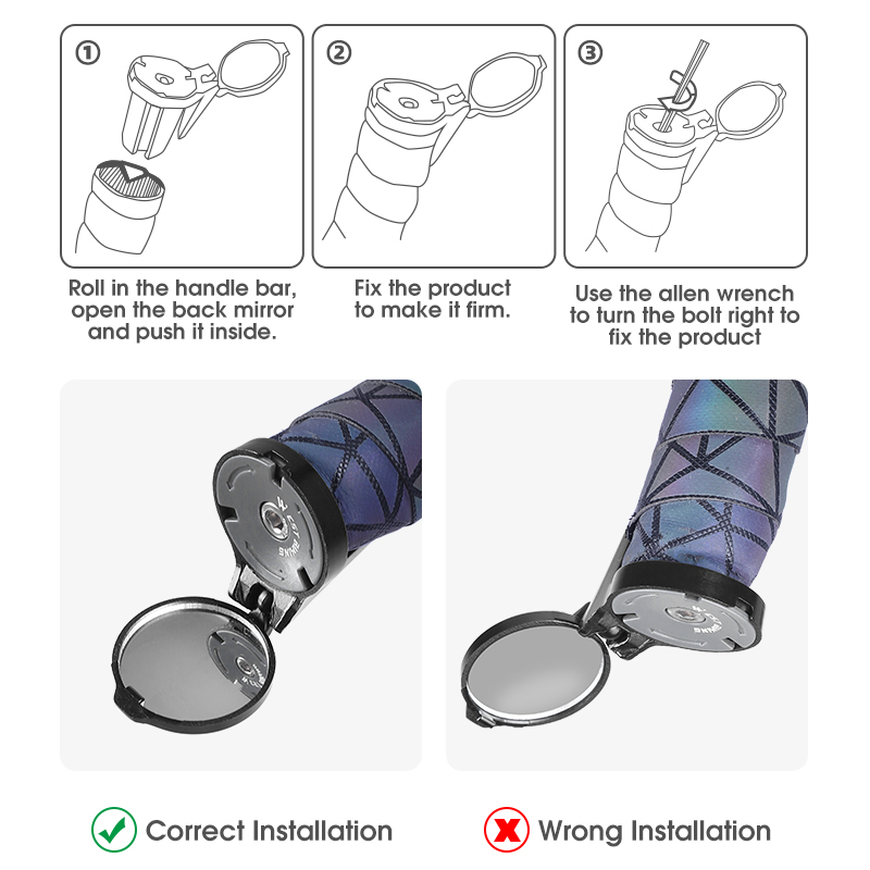 مرآة جانبية للدراجات من ويست ب - مراجعة Mirror Handlebar Convex وسعره