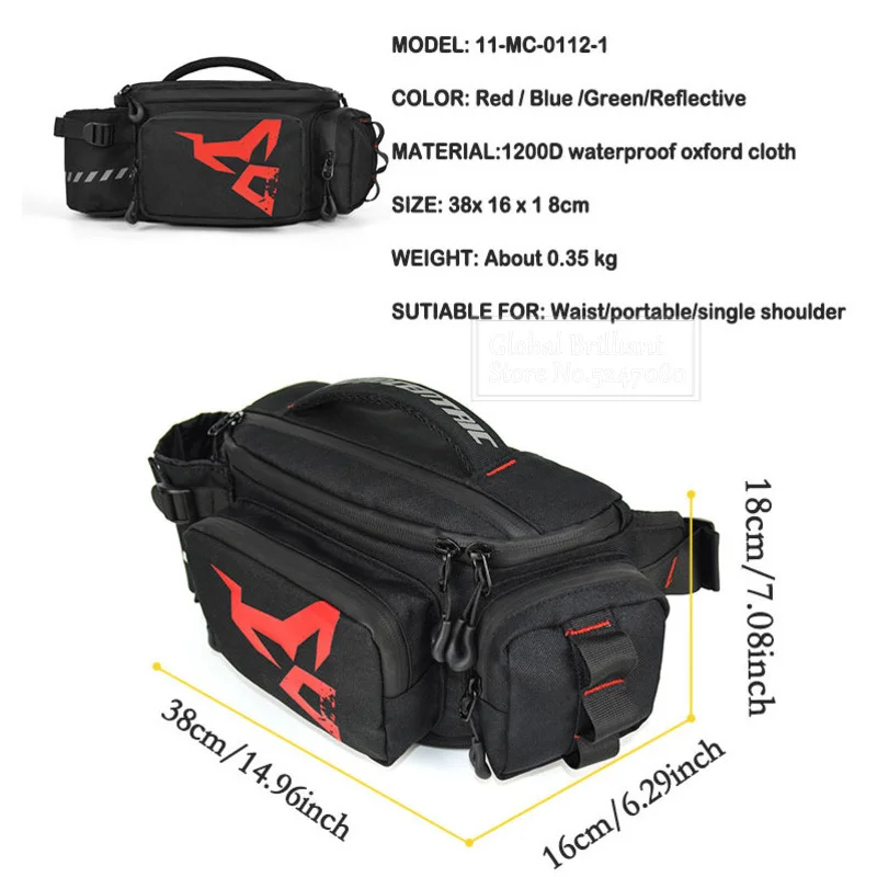 مقاوم للماء حقيبة دراجة نارية  - مراجعة Cycling Commuter Backpack Waterproof وسعره
