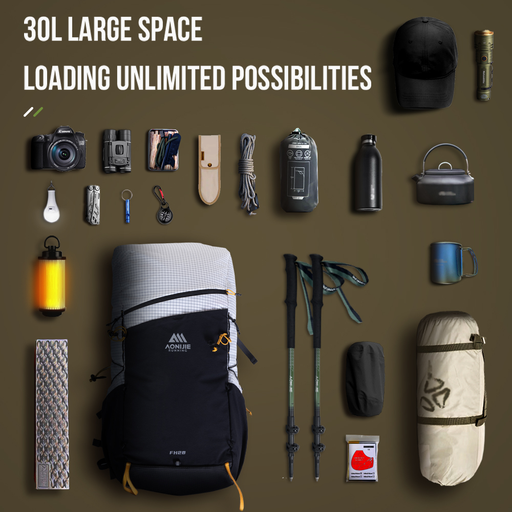 AONIJIE 30L المشي لمسافات طويل - مراجعة Cycling Commuter Backpack وسعره