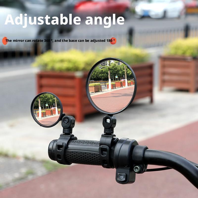مرايا الدراجة محدبة زاوية واسع - مراجعة Mirror Handlebar Convex وسعره